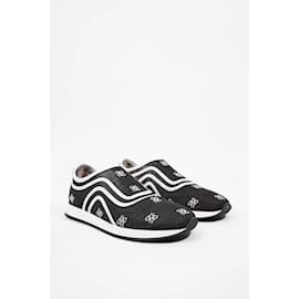 Fendi-Fendi Womens Freedom Sneaker Black White EU 36.5 / UK 3.5-Black