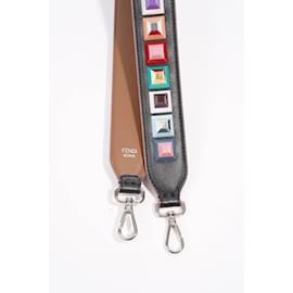Fendi-Fendi Womens Studs Strap Multicoloured Leather / Acetate Long-Multiple colors