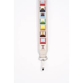 Fendi-Fendi Womens Studs Strap Multicoloured Leather / Acetate Short-Multiple colors