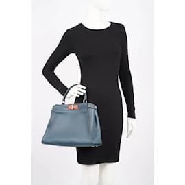 Fendi-Fendi Femmes Peekaboo Marine Moyen-Bleu