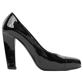 Prada-Prada Womens Pump Patent Black EU 37 / UK 4-Black