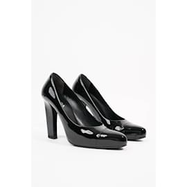 Prada-Prada Womens Pump Patent Black EU 37 / UK 4-Black