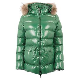Pyrenex Womens Authentic Shiny Jacket EU 42 / UK 12 Green
