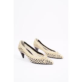 Saint Laurent-Saint Laurent Womens Kim 55 Beige EU 38 / UK 5-Beige