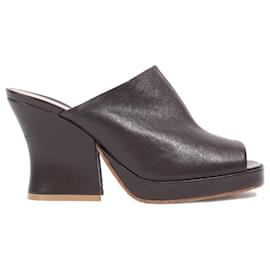 Bottega Veneta-Bottega Veneta Wedge Mule Brown EU 37 / UK 4-Brown
