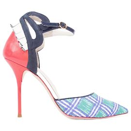 Sophia Webster Strap Heel Tartan Rosa EU 38 / UK 5 Blu
