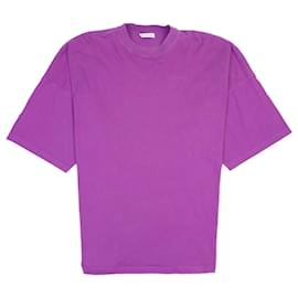Balenciaga-Balenciaga Logo Tee Purple UK XS-Purple