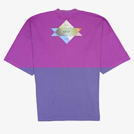 Balenciaga-Balenciaga Logo Tee Purple UK XS-Purple