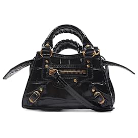 Balenciaga-Balenciaga Neo City Bag Black Mini-Black
