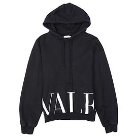Valentino Sweat à Capuche Logo Noir | / Blanc S Noir
