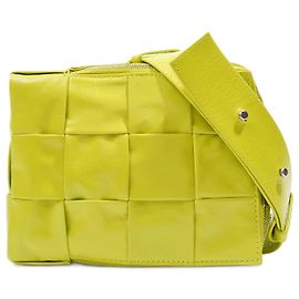 Borsa a tracolla a cassetta da uomo Bottega Veneta verde kiwi Verde
