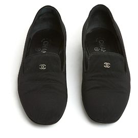 Chanel MOCASSINI OTTOMANI NERI FR38 Nero