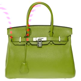 Hermès-Sac HERMES Birkin 30 en Cuir Orange - 101246-Orange