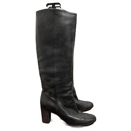 MAISON MARTIN MARGIELA Botas T.eu 37.5 Couro Preto
