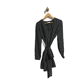 Saint Laurent-SAINT LAURENT  Dresses T.fr 42 silk-Black