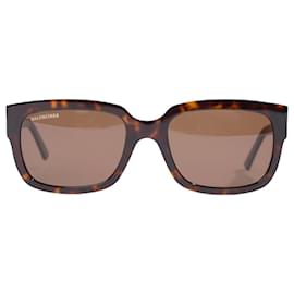 Balenciaga-Balenciaga BB0049S Sunglasses Tortoise Shell Acetate 145-Brown