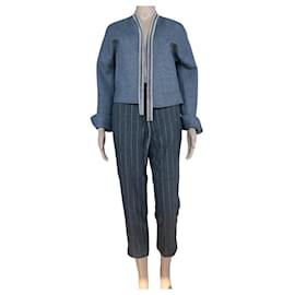 Brunello Cucinelli-Pantsuit-Grey,Silver hardware