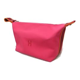 Hermès-Toile Bride-A-Brac Travel Case H103223M-Pink