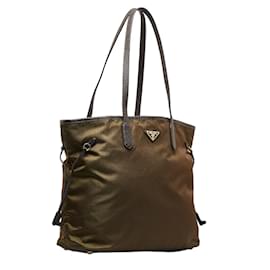 Prada-Tessuto Tote Bag B4001M-Brown