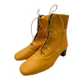 LOEWE Botines T.UE 37 Cuero Amarillo