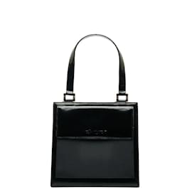 Yves Saint Laurent-Leather & Nylon Handbag-Black