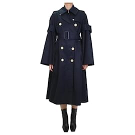 Sacai-Blue belted trenchcoat - size UK 10-Blue