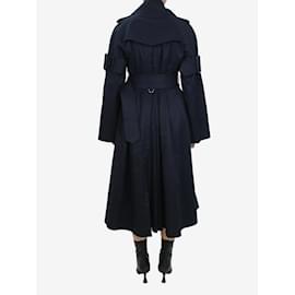 Sacai-Blue belted trenchcoat - size UK 10-Blue