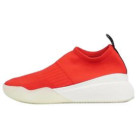 Stella Mc Cartney Rote Strick-Slip-On-Sneaker – Größe 28 cm Rot