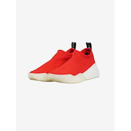 Stella Mc Cartney-Rote Strick-Slip-On-Sneaker – Größe 28 cm-Rot