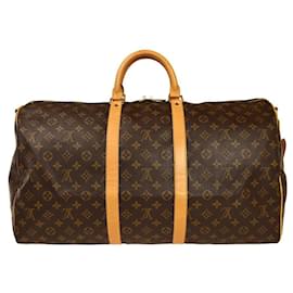 Louis Vuitton-Louis Vuitton Keepall Bandouliere 55-Brown