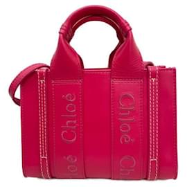 Chloé-***Chloe  woody mini tote bag-Pink