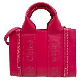 Chloé *** Mini bolsa Chloe Woody Rosa