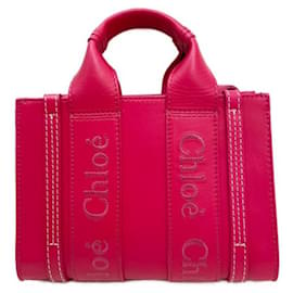 Chloé-***Chloe Woody Mini-Einkaufstasche-Pink