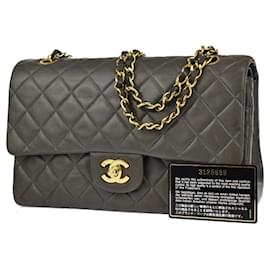 Chanel-Chanel lined Flap-Grey