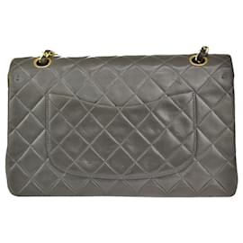 Chanel-Chanel lined Flap-Grey