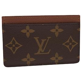 Louis Vuitton-Portacarte semplice LOUIS VUITTON Monogram Porte Cartes M61733 LV Auth yk7721-Monogramma