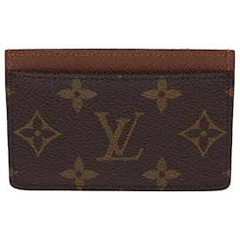 Louis Vuitton-LOUIS VUITTON Monogram Porte Cartes Simple Card Case M61733 LV Auth yk7721-Monogramme