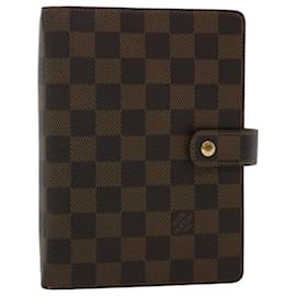 Louis Vuitton-LOUIS VUITTON Damier Ebene Agenda MM Day Planner Cover R20240 LV Auth 48770-Other