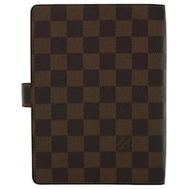 Louis Vuitton-LOUIS VUITTON Damier Ebene Agenda MM Day Planner Cover R20240 LV Auth 48770-Other