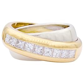 Cartier-Cartier ring, "Odyssey", two golds, diamants.-Other
