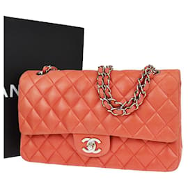 Chanel-Chanel lined Flap-Orange