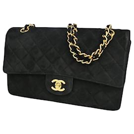 Chanel-Chanel lined Flap-Black