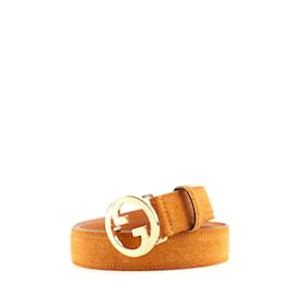 Gucci-GUCCI  Belts T.cm 80 leather-Brown