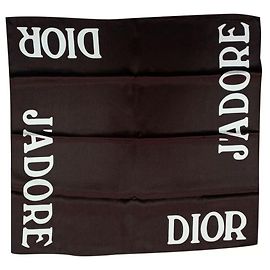 Dior Lenços de seda Preto