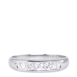 & Other Stories Platin-Diamant-Ring Silber