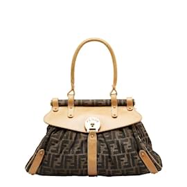 Fendi-Sac magique en toile Zucca 8BN144-Marron