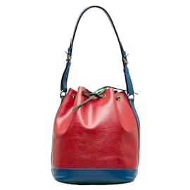 Louis Vuitton-Louis Vuitton Epi Noe Sac à bandoulière en cuir tricolore M44084 en bon état-Rouge