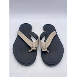 Bottega Veneta-BOTTEGA VENETA  Sandals T.EU 42 leather-Beige