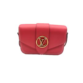Louis Vuitton-LOUIS VUITTON Borse T.  Leather-Rosso