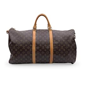 Louis Vuitton-Monogram Keepall 60 Travel Large Duffle Bag M41412-Brown